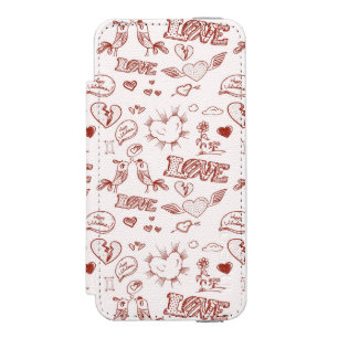 Funda Cartera Para iPhone 5 Watson El día de San Valentín feliz
