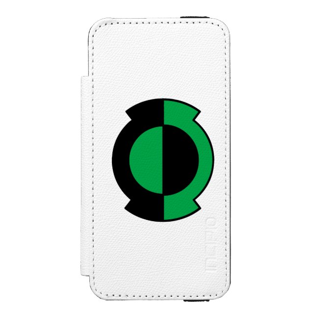 Funda Tipo Cartera Para iPhone De Incipio El logotipo de la linterna verde ha desaparecido (Anverso)