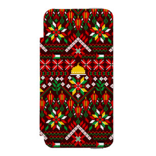 Funda Cartera Para iPhone 5 Watson Embrodería tradicional de Palestina Tatreez