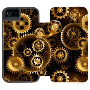 Funda Cartera Para iPhone 5 Watson Engranajes de latón Steampunk perfectos