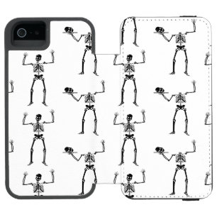 Funda Cartera Para iPhone 5 Watson Esqueletos de Halloween, Truco o Trato, Buu