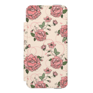 Funda Cartera Para iPhone 5 Watson Estampado de flores 5