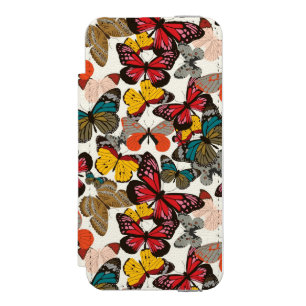 Funda Cartera Para iPhone 5 Watson Estampado de flores retro 2