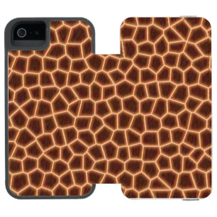 Funda Cartera Para iPhone 5 Watson Estampado de girafa