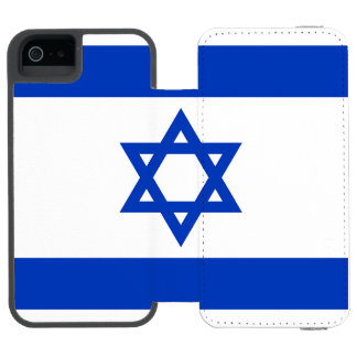 Funda Cartera Para iPhone 5 Watson Flag of Israel