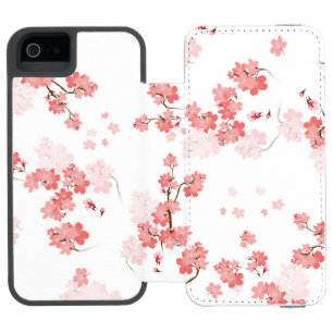 Funda Cartera Para iPhone 5 Watson Flor de cerezo 2