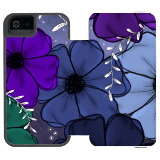 Funda Cartera Para iPhone 5 Watson Floral iPhone case