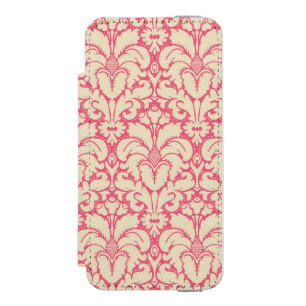Funda Cartera Para iPhone 5 Watson Fondo barroco 2 del damasco del estilo
