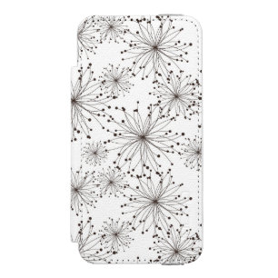 Funda Cartera Para iPhone 5 Watson Fondo floral retro
