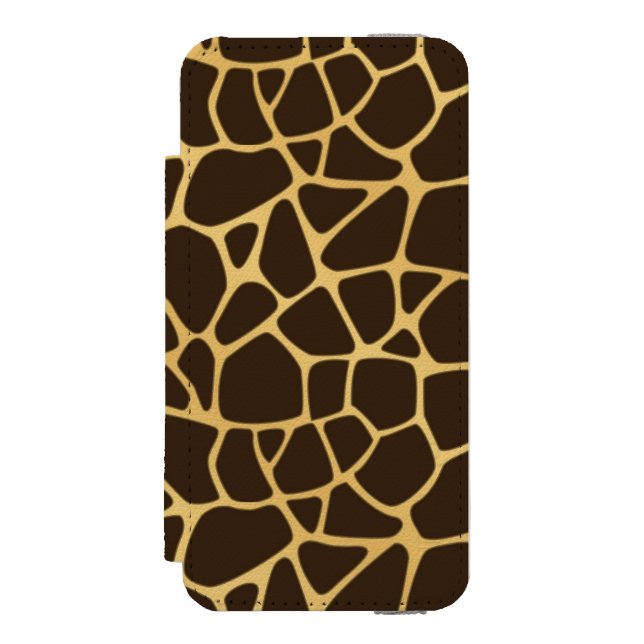Funda Tipo Cartera Para iPhone De Incipio Fondo manchado jirafa (Anverso)