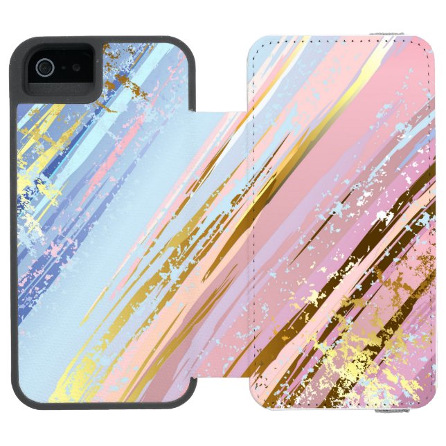 Funda Tipo Cartera Para iPhone De Incipio Fondo rosa texturizado (Folio abierto)