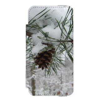 Funda Cartera Para iPhone 5 Watson Fotografía de la naturaleza del invierno de la ram