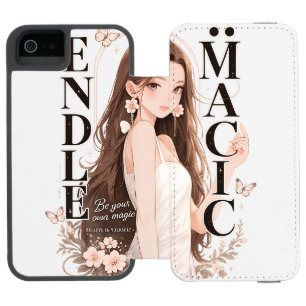 iPhone 5 Watson Funda de cartera para chica de anime "Magia sin fi