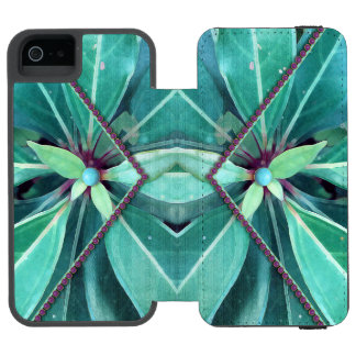 Funda Cartera Para iPhone 5 Watson Funda de iPhone con Hojas de Cerezo