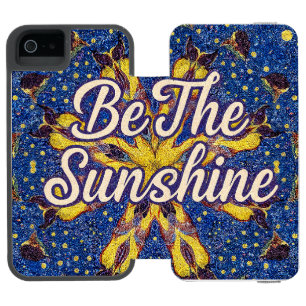 Cartera Para iPhone 5 Watson Funda de teléfono Be the Sunshine