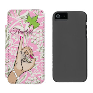 Funda Cartera Para iPhone 5 Watson Funda para iPhone rosa de vida de hermandad