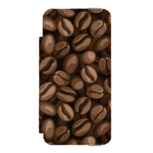 Funda Cartera Para iPhone 5 Watson Granos de café