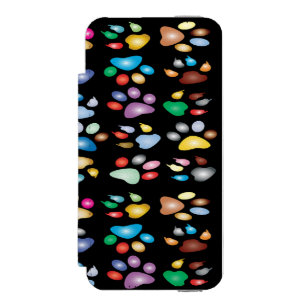 Funda Cartera Para iPhone 5 Watson Impresiones coloreadas de pata