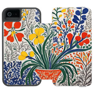 Funda Cartera Para iPhone 5 Watson Jarrón y flores silvestres