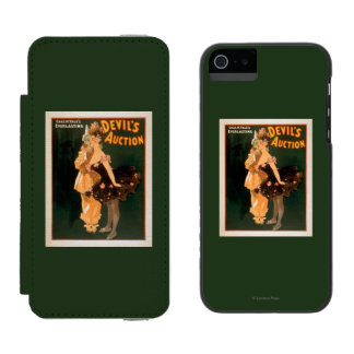 Funda Cartera Para iPhone 5 Watson Juego de la subasta del diablo eterno de Yale