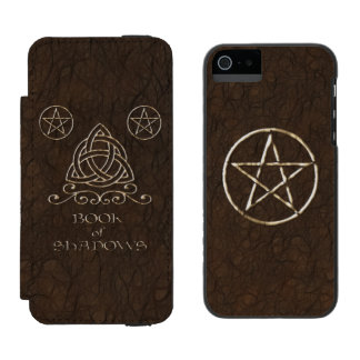 Funda Cartera Para iPhone 5 Watson Libro de las sombras Brown