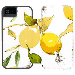Funda Cartera Para iPhone 5 Watson Limones acuarela 17