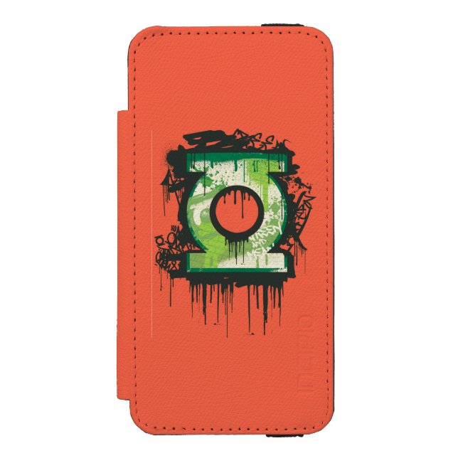 Funda Tipo Cartera Para iPhone De Incipio Linterna verde - Símbolo de inocencia torcida (Anverso)