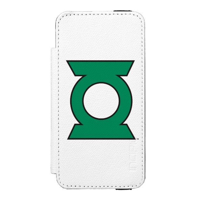 Funda Tipo Cartera Para iPhone De Incipio Logo de la Linterna Verde 15 (Anverso)