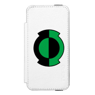Funda Cartera Para iPhone 5 Watson Logotipo verde de la linterna movido de un tirón