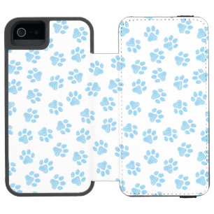 Funda Cartera Para iPhone 5 Watson Manos de perro, garras de perro, garras azules de 