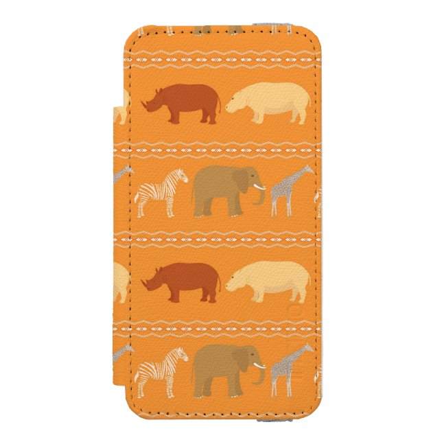 Funda Tipo Cartera Para iPhone De Incipio Modelo africano (Anverso)