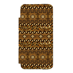 Funda Cartera Para iPhone 5 Watson Modelo africano de la piel del guepardo