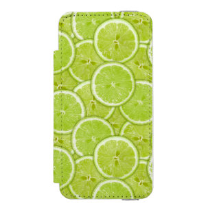 Funda Cartera Para iPhone 5 Watson Modelo de las rebanadas verdes de la cal