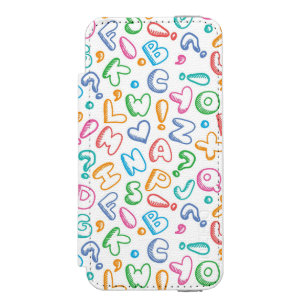 Funda Cartera Para iPhone 5 Watson modelo del alfabeto