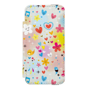 Funda Cartera Para iPhone 5 Watson modelo del dibujo animado de la diversión