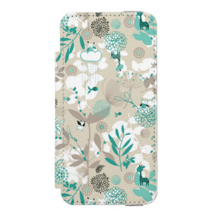 Funda Cartera Para iPhone 5 Watson Modelo del jardín
