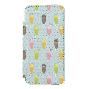 Funda Cartera Para iPhone 5 Watson Modelo del Milkshake