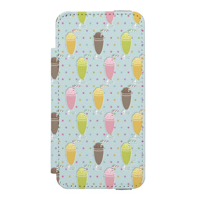 Funda Tipo Cartera Para iPhone De Incipio Modelo del Milkshake (Anverso)