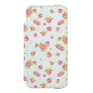 Funda Cartera Para iPhone 5 Watson Modelo del papel pintado de la elegancia de los