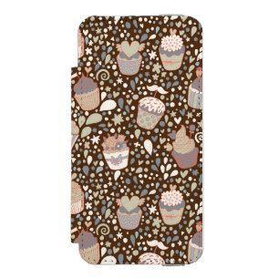 Funda Cartera Para iPhone 5 Watson Modelo dulce hecho de magdalenas sabrosas