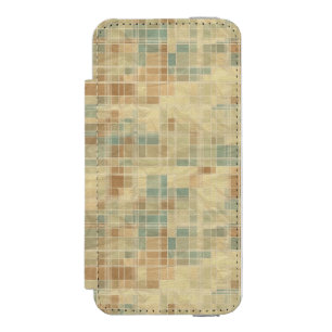 Funda Cartera Para iPhone 5 Watson Modelo geométrico retro 2