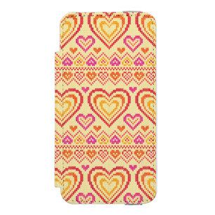 Funda Cartera Para iPhone 5 Watson Modelo hecho punto el día de San Valentín