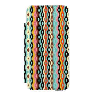 Funda Cartera Para iPhone 5 Watson Modelo multicolor abstracto