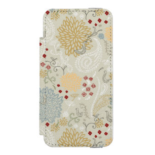 Funda Cartera Para iPhone 5 Watson modelo que exhibe el jardín rizado