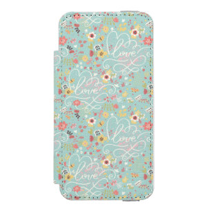 Funda Cartera Para iPhone 5 Watson Modelo romántico brillante moderno