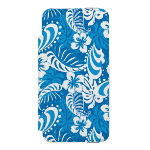 Funda Cartera Para iPhone 5 Watson Modelo tropical del hibisco