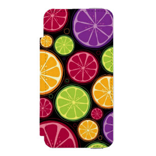 Funda Cartera Para iPhone 5 Watson Modelo y fondo anaranjados