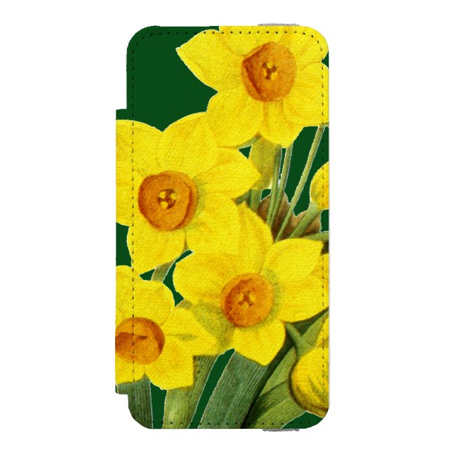 Funda Tipo Cartera Para iPhone De Incipio Narciso (N Tazetta) (Anverso)