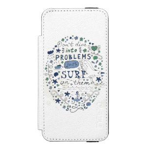 Funda Cartera Para iPhone 5 Watson No se zambulla en problemas apenas practican surf