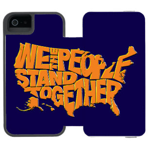 Funda Cartera Para iPhone 5 Watson Nosotros, el pueblo, unidos